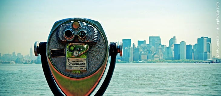 Fernrohr - New York Zukunftsfragen